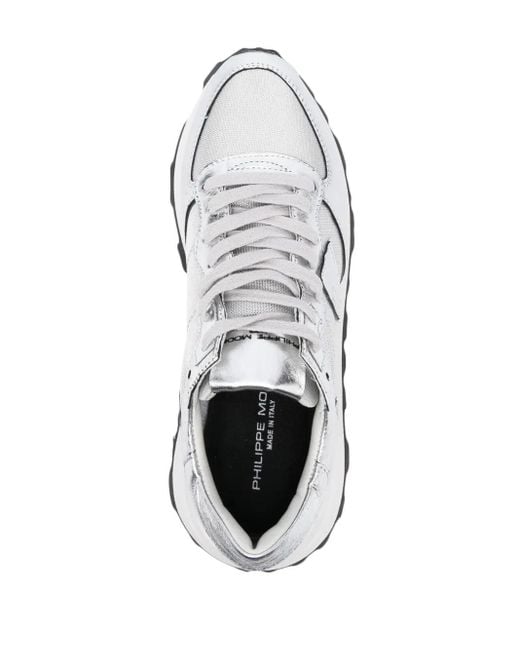 Philippe Model White Tropez Haute Low Sneakers