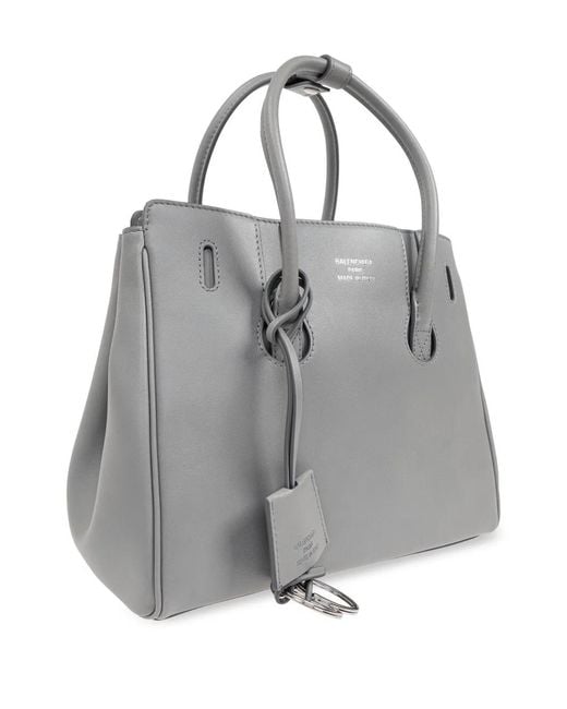 Balenciaga ミニハンプトン ハンドバッグ グレー | Lyst
