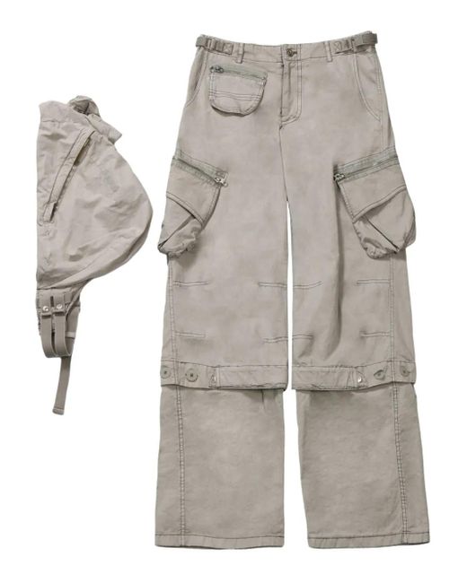 Hyein Seo Gray Cotton Cargo Pants