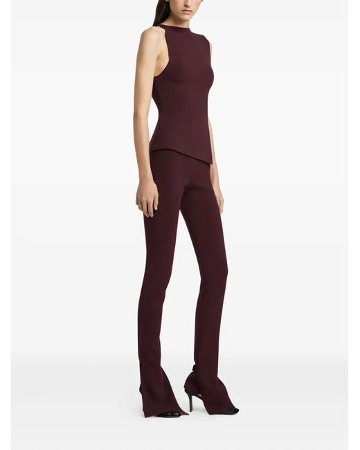 Courreges Red Oblique Interlock Top