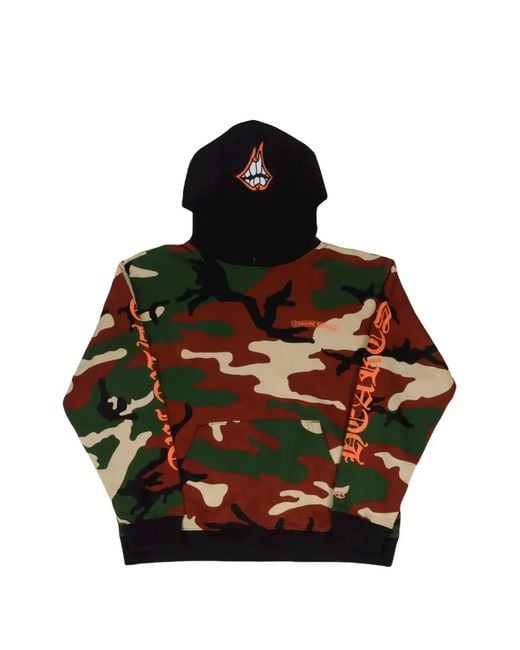 Chrome Hearts Black Matty Boy Camouflage Hoodie for men