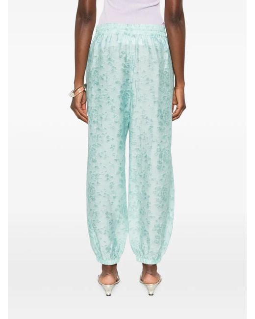 Christopher Esber Blue Light Leak Jacquard Trousers