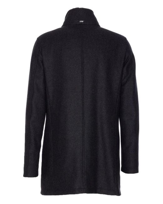 Herno Black Quilted Padded Coat for men