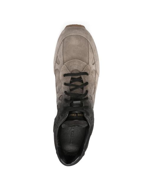 Officine Creative Gray Quartz Panelled Sneakers for men