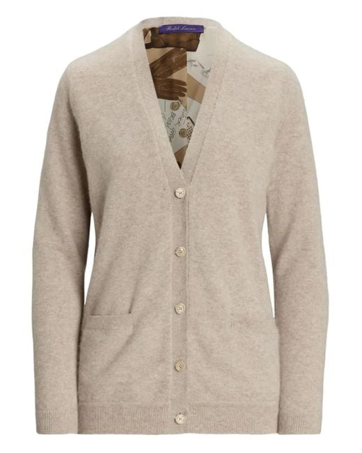 Ralph Lauren Natural Button-Up Cardigan