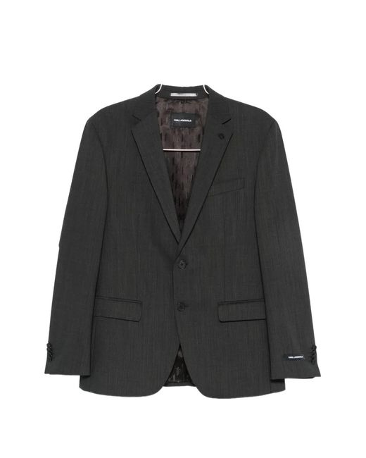 Karl Lagerfeld Black Single-Breasted Jacket for men