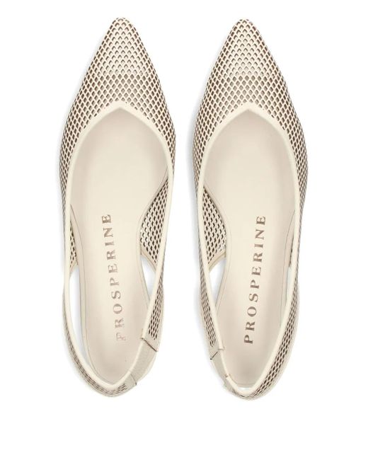 Zapatos de tacón de malla con tira trasera PROSPERINE® de color White