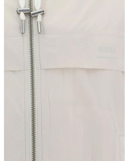 AMI White Ami Coats for men