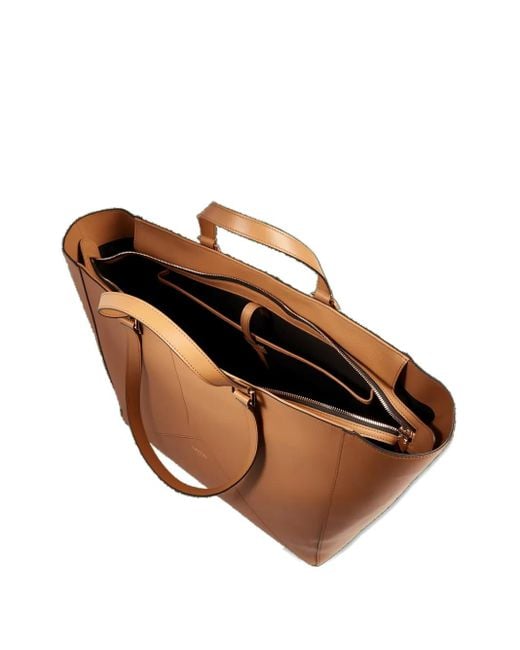 Lancel Brown Enveloppe Tote Bag