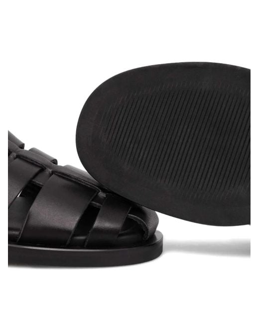 Alohas Leren Sandalen in het Black