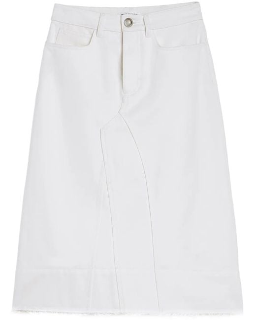 Jil Sander パネル デニムスカート White