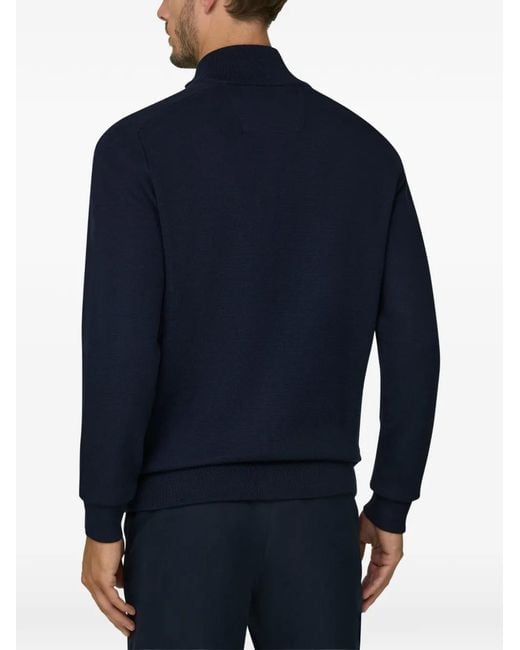 Boggi Blue Full-Zip Jumper for men