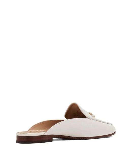 Sam Edelman White Mules Linnie Bit