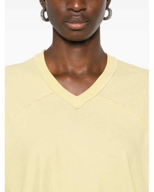6397 Yellow V-Neck T-Shirt