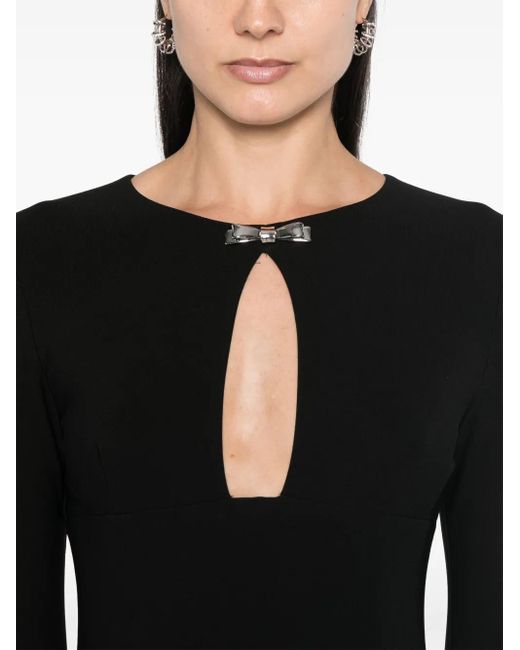 Blumarine Black Jersey Dress Clothing
