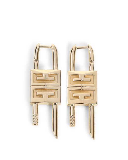Givenchy Metallic Lock Earrings