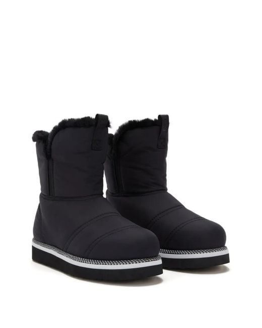 Odissi Black Rose Lined Elasticated Boots