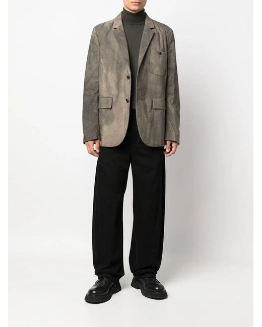 Uma Wang Brown Faded Effect Blazer for men
