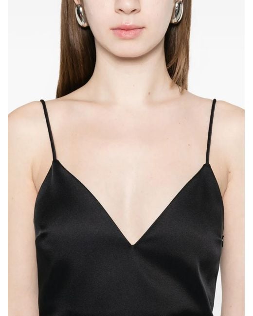 Twinset Black V-Neck Strap Dress