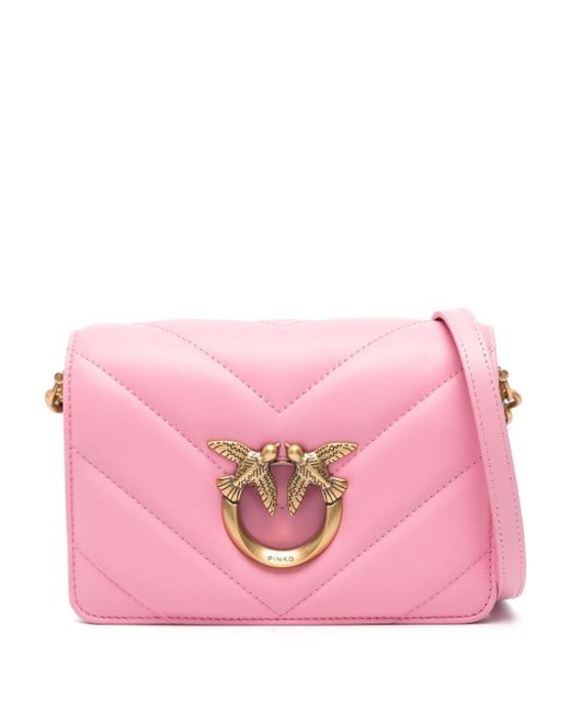 Pinko Pink Mini Loe Click Cross Body Bag