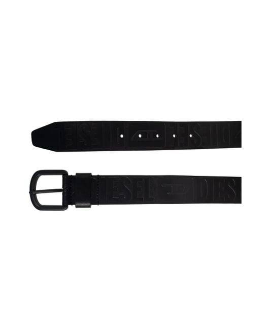 DIESEL Black Belts for men