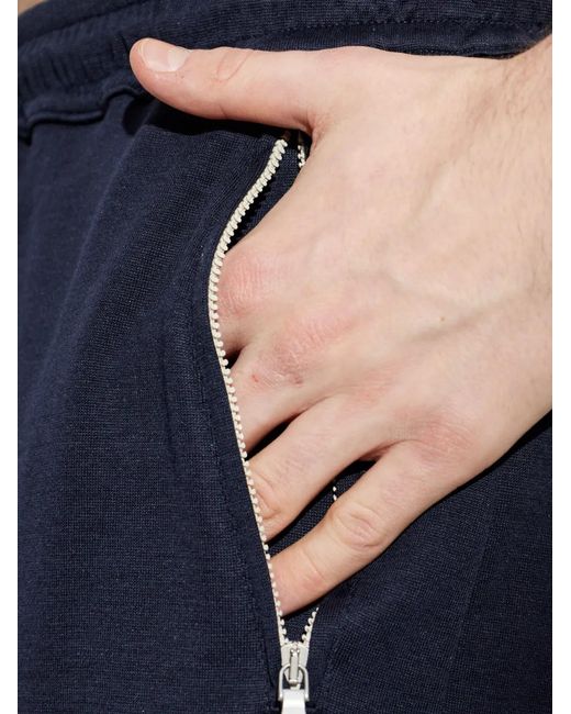 Pantalones Cortos De Chándal Con Cordones Eleventy de hombre de color Blue