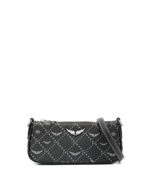 Zadig & Voltaire Gray Z Star Logo Mini Bag
