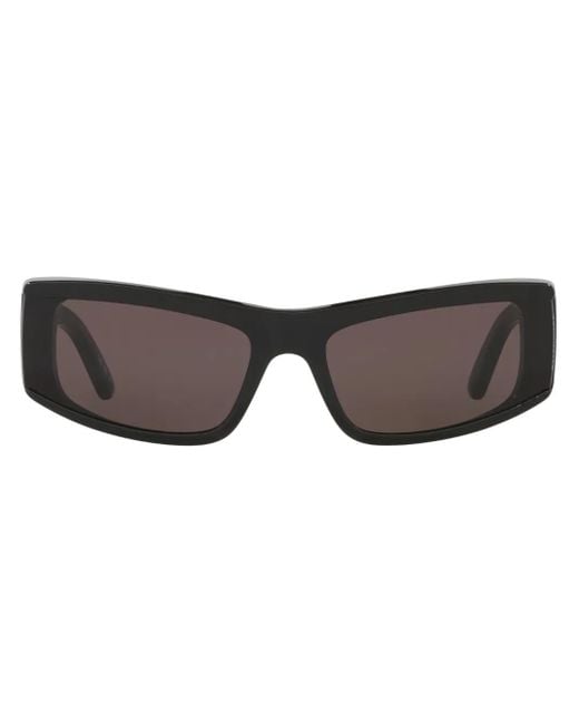 Balenciaga Brown Rectangle-Frame Sunglasses