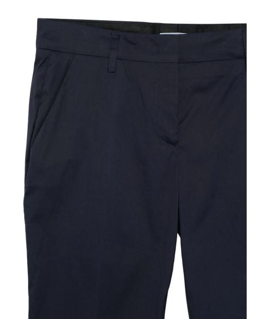 Prada Blue Cuffed Pants
