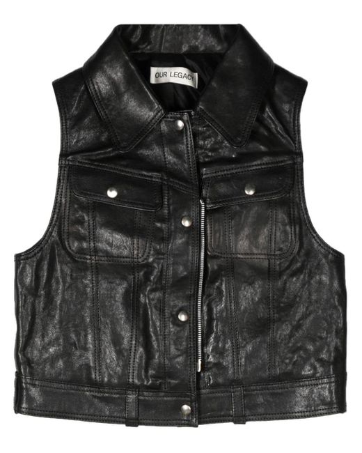 Our Legacy Black Doll Leather Vest