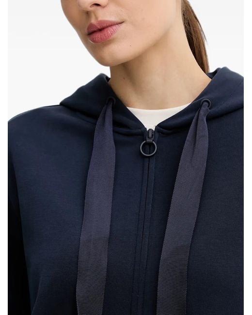 Guess Blue X North Sails Logo-Tape Zip-Up Hoodie