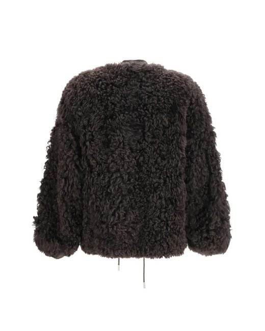 S.w.o.r.d 6.6.44 Black Teddy-Effect Zip-Up Jacket