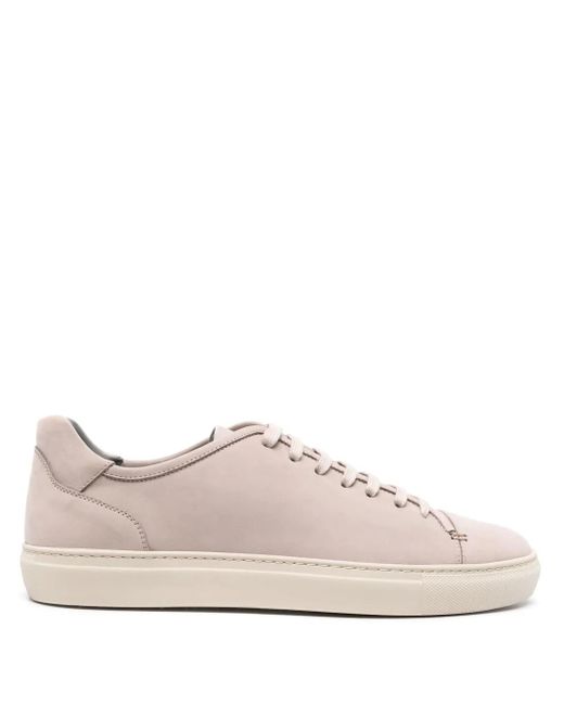 Corneliani Pink Nubuck Sneakers for men