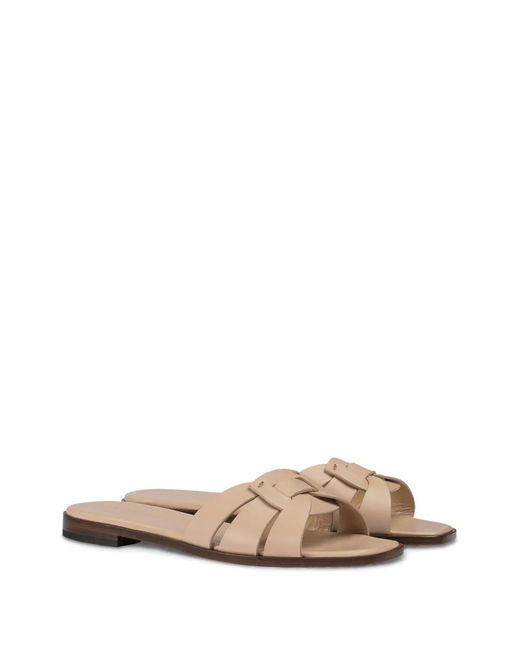 Doucal's Natural Leather Sandals