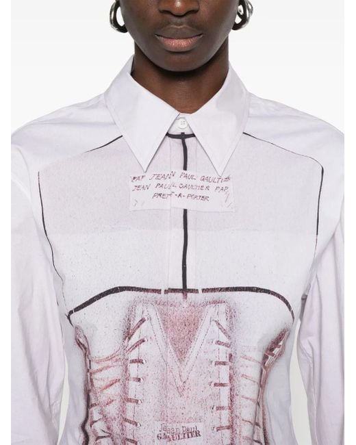 Jean Paul Gaultier トロンプルイユ シャツ Pink