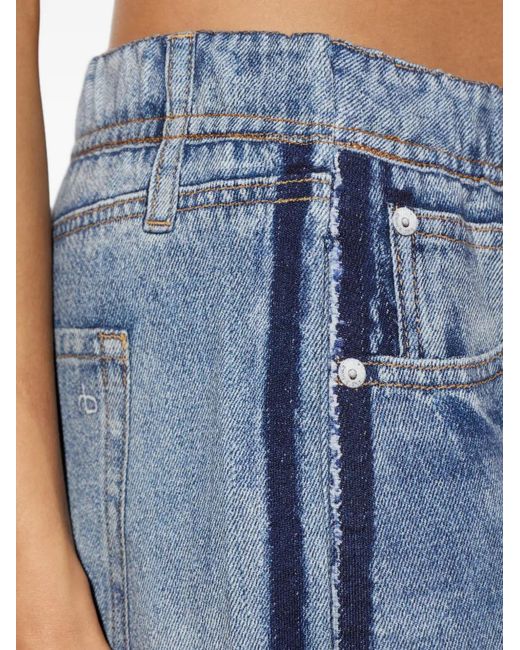 Rag & Bone Blue Side-Stripe Trousers
