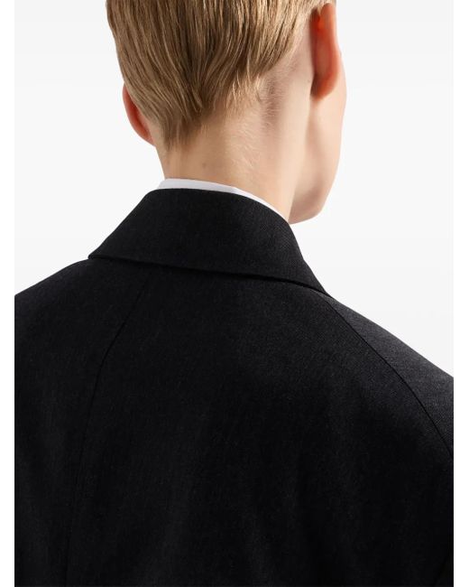 Prada Black Double-Breasted Blazer
