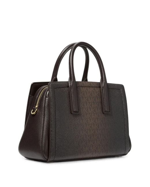 Michael Kors Black Laila Small Signature Logo Satchel