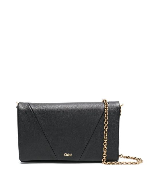 Chloé Spin フラップ ショルダーバッグ Gray