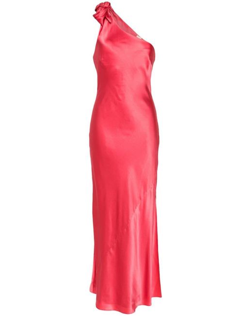 Cult Gaia Asymmetrische Maxi-jurk in het Red