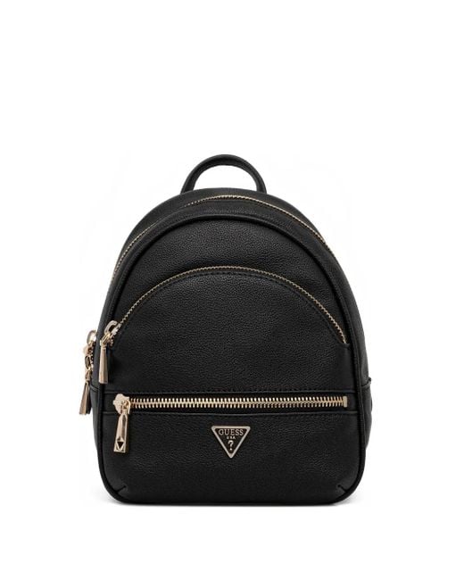Guess Black Rucksack mit Logo-Schild