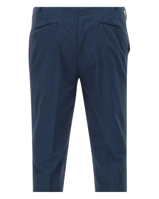 Devore Blue Belt-Loops Trousers for men