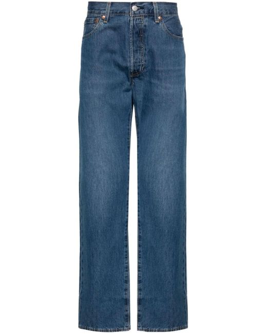 Levi's Halbhohe 501 Straight-Leg-Jeans in Blue für Herren