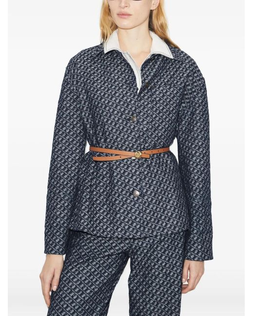 Tory Burch Blue Denim Barn Jacket