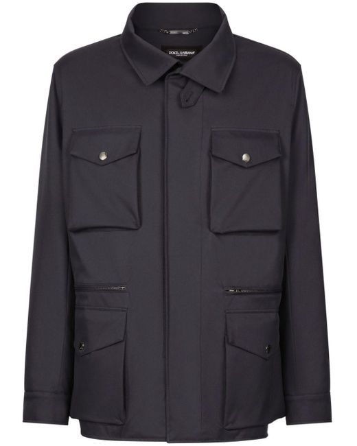 Dolce & Gabbana Black Multi-pocket Safari Jacket for men