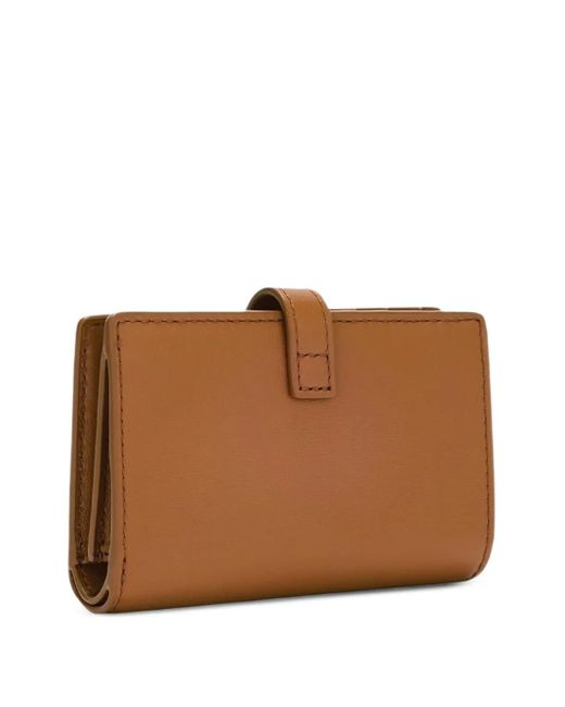Furla Brown Flow Compact Wallet