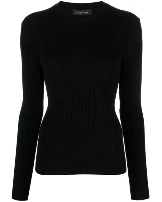 Canada Goose Black Georgian Wool Sweater - Women's - Wool