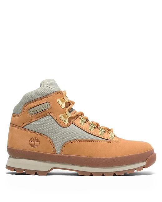 Timberland Brown Euro Hiker "Wheat Nubuck" Boots for men