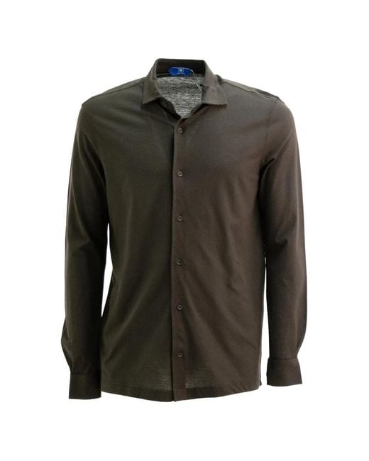 KIRED Black Polo Boutonné À Poche Poitrine for men