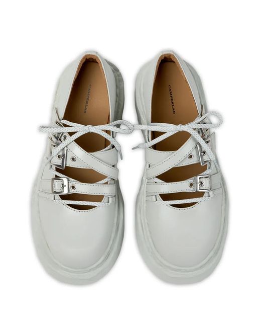 CAMPERLAB White Buckle-Strap Vamonos Loafers